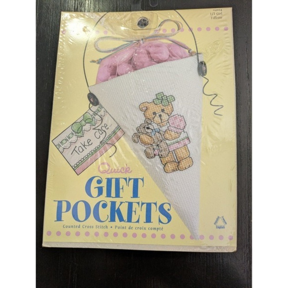 Counted Cross Stitch Quick Gift Pockets Lot of 3 NEW - Picture 5 of 8